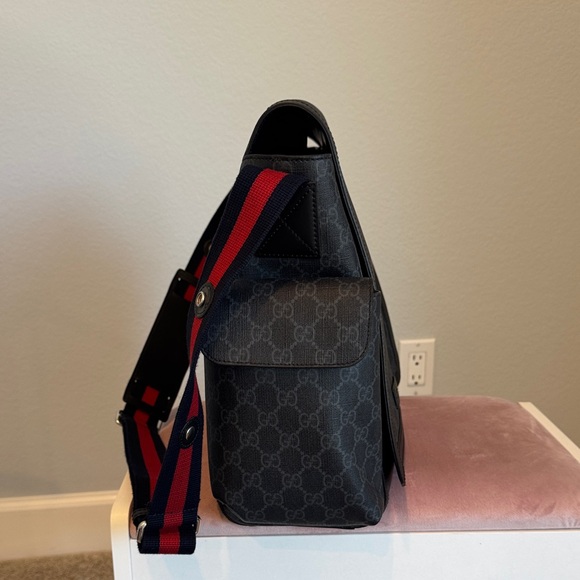 Gucci GG Monogram Black Large Changing Bag Diaper Bag - Picture 7 of 11